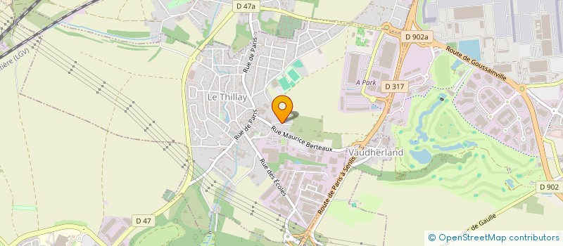 localisation de l'entreprise LS TERRASSEMENT  LE THILLAY