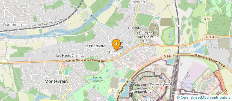 localisation de l'entreprise LS TRANSPORT  CHESSY