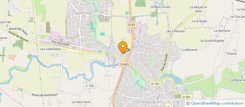 localisation de l'entreprise LS TRAVAUX  CHATEAUGIRON