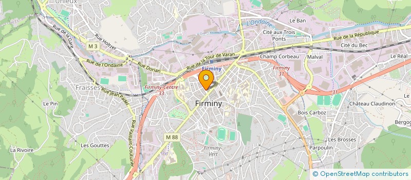 localisation de l'entreprise LS VISION à FIRMINY