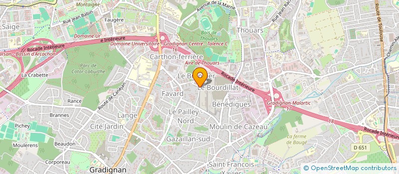 localisation de l'entreprise LS WATT  GRADIGNAN