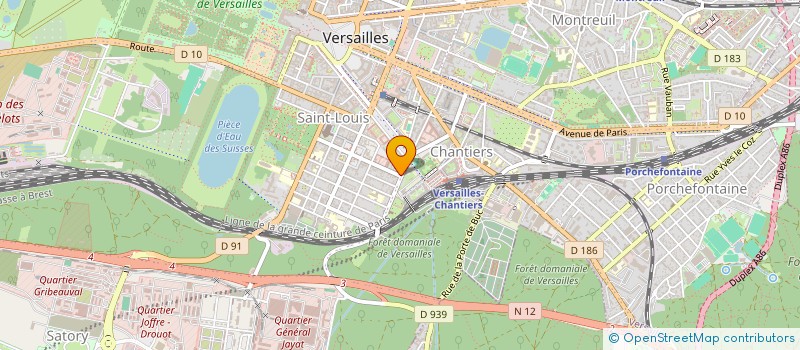 localisation de l'entreprise LS2 à VERSAILLES