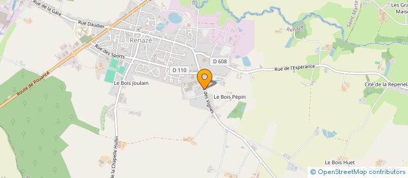 localisation de l'entreprise LS2M  RENAZE