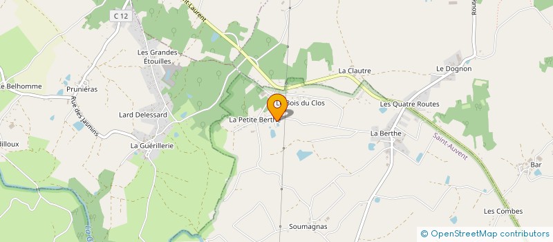 localisation de l'entreprise LS2P  SAINT-AUVENT