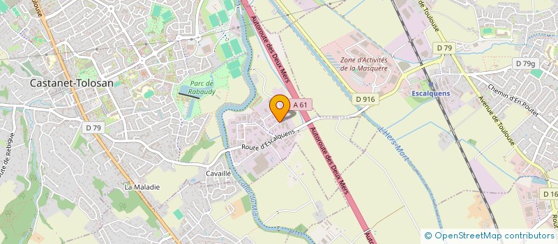 localisation de l'entreprise LS2P à CASTANET-TOLOSAN