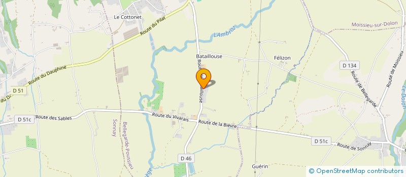 localisation de l'entreprise LSA  BELLEGARDE-POUSSIEU