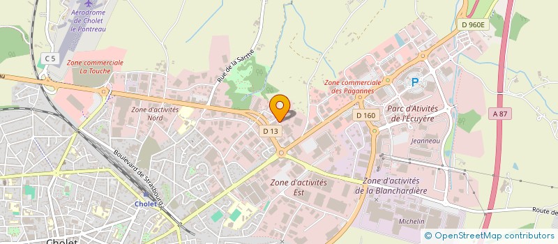 localisation de l'entreprise LSA à CHOLET