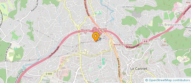 localisation de l'entreprise LSA à MOUGINS