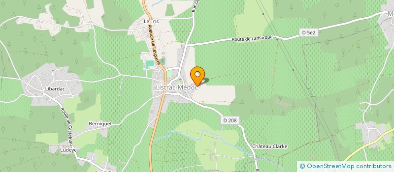 localisation de l'entreprise LSA  LISTRAC-MEDOC