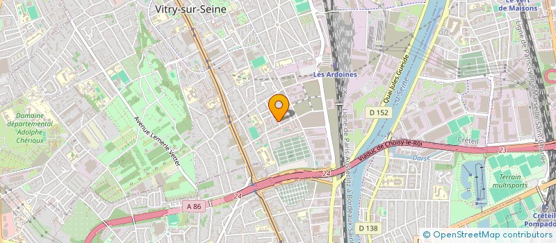 localisation de l'entreprise LSA BUSINESS CAPITAL à VITRY-SUR-SEINE