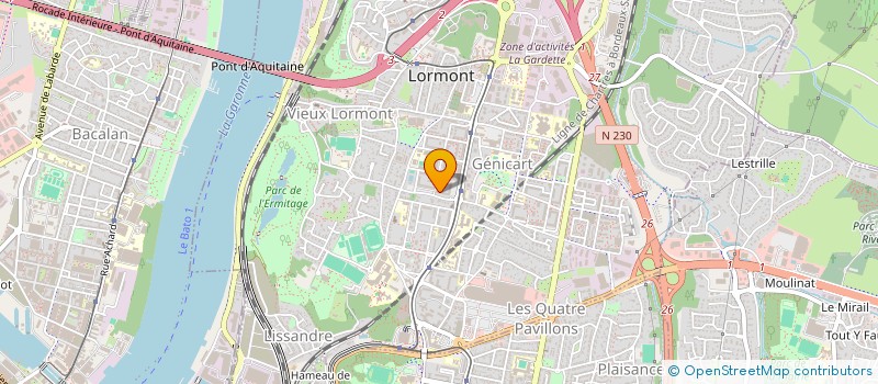 localisation de l'entreprise LSA IMMOBILIER  LORMONT