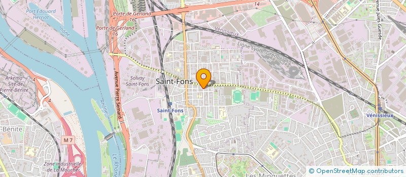 localisation de l'entreprise LSA SOLUTIONS à SAINT-FONS