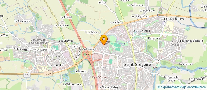 localisation de l'entreprise LSA35 INVEST  SAINT-GREGOIRE