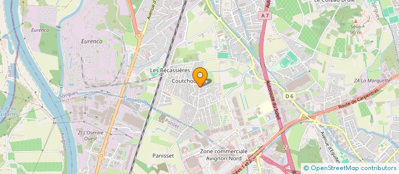 localisation de l'entreprise LSA84  SORGUES