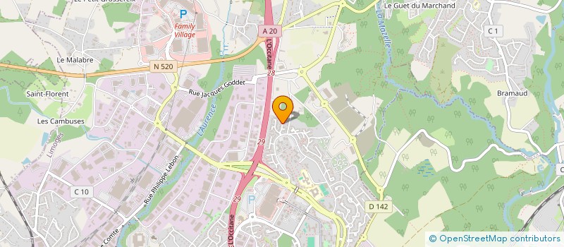 localisation de l'entreprise LSB à LIMOGES