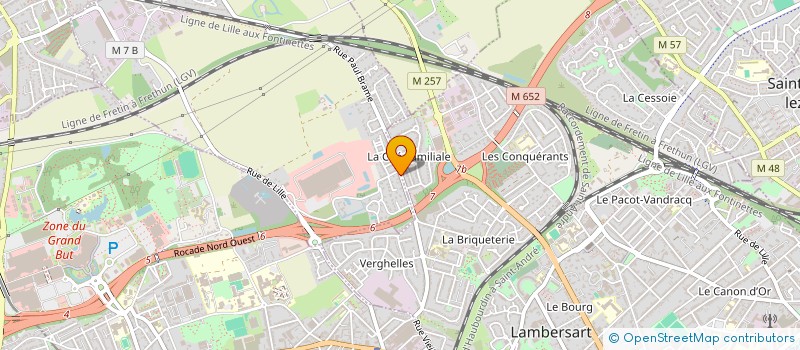 localisation de l'entreprise LSB CERAMIQUE à LOMPRET