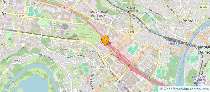 localisation de l'entreprise LSB PLOMBERIE  CERGY