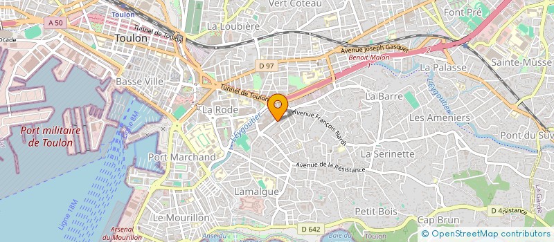 localisation de l'entreprise LSC BUSINESS à TOULON