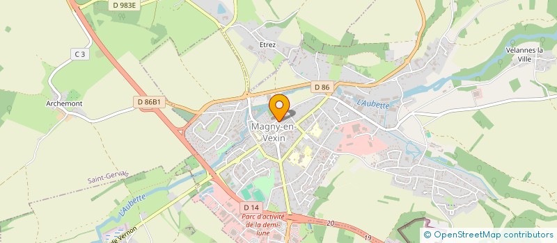 localisation de l'entreprise LSC IMMO  MAGNY-EN-VEXIN