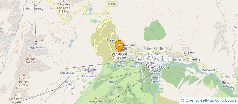 localisation de l'entreprise LSCD IMMO  SAINT SORLIN D'ARVES