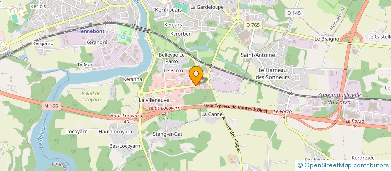 localisation de l'entreprise LSCF  HENNEBONT