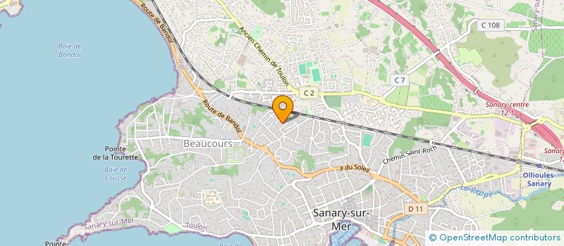 localisation de l'entreprise LSCV à SANARY-SUR-MER