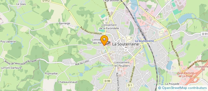localisation de l'entreprise LSD à LA SOUTERRAINE