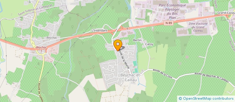 localisation de l'entreprise LSD  BEYCHAC-ET-CAILLAU