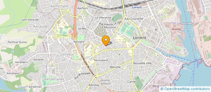 localisation de l'entreprise LSD CREATIONS à LORIENT