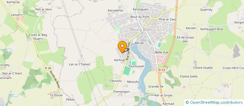 localisation de l'entreprise LSD IMMO  BOURG-BLANC