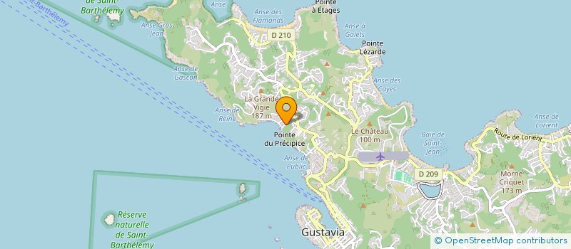 localisation de l'entreprise LSDB INVEST à SAINT-BARTHELEMY