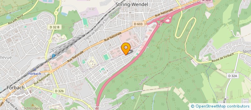 localisation de l'entreprise LSDM  FORBACH