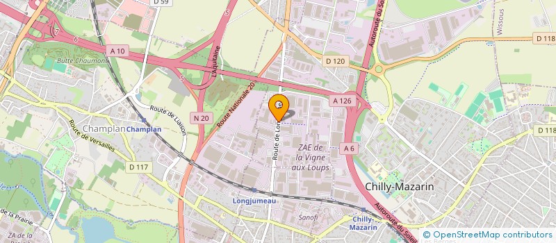 localisation de l'entreprise LSDSM à CHILLY-MAZARIN