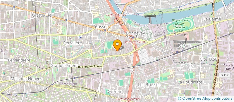 localisation de l'entreprise LSEA - LES HAUTS SOUHAITS D'OR  VILLEURBANNE