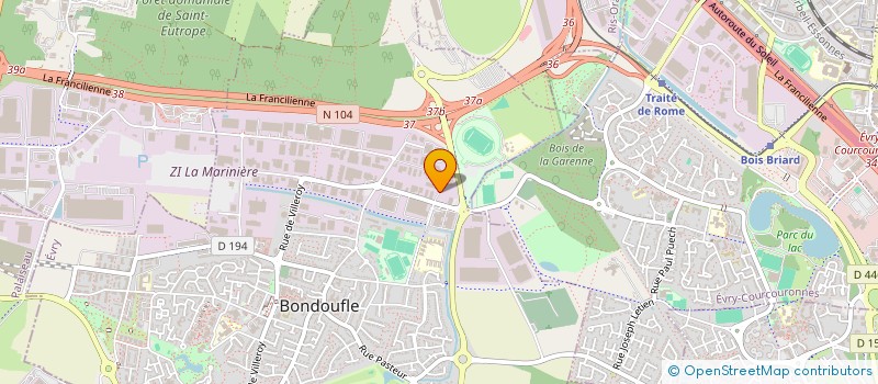localisation de l'entreprise LSF CAR  BONDOUFLE