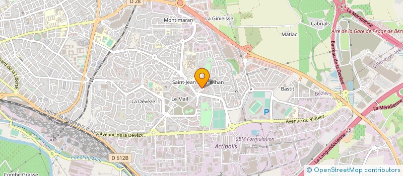 localisation de l'entreprise LSF SAS  BEZIERS