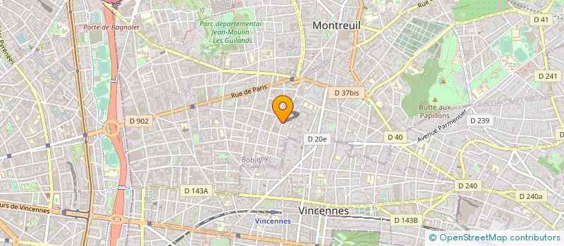localisation de l'entreprise LSF WAKA  MONTREUIL