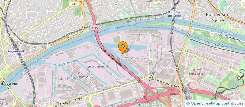 localisation de l'entreprise LSH TRANSPORTS à GENNEVILLIERS