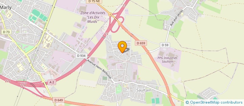 localisation de l'entreprise LSHV  SAULTAIN