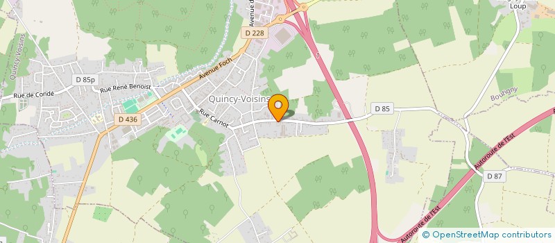 localisation de l'entreprise LSI 2  QUINCY-VOISINS