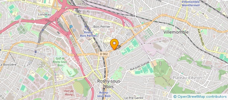 localisation de l'entreprise LSJ INVESTIMMO à ROSNY-SOUS-BOIS