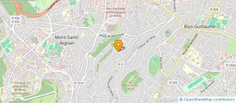 localisation de l'entreprise LSJ PHARMA à MONT-SAINT-AIGNAN