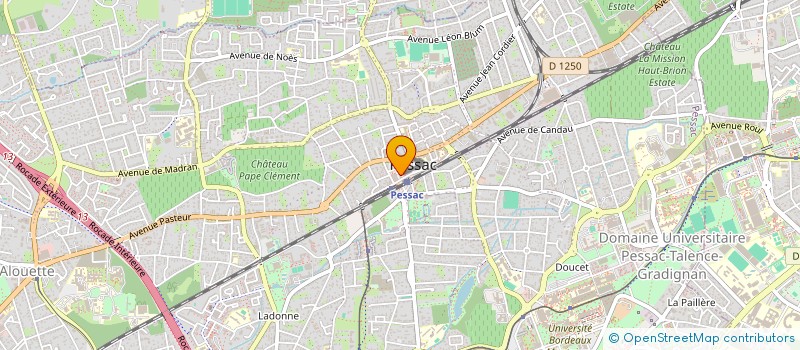 localisation de l'entreprise LSJM AQUITAINE à PESSAC