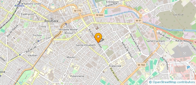 localisation de l'entreprise LSK INVEST  ROUBAIX