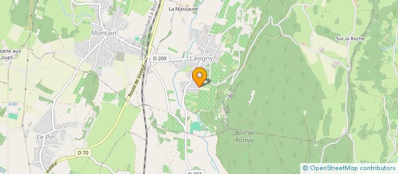 localisation de l'entreprise LSM  LAVIGNY