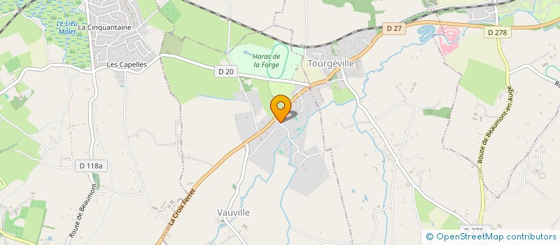 localisation de l'entreprise LSM  VAUVILLE