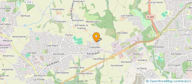 localisation de l'entreprise LSM DEVELOPPEMENT  LOCMARIA-PLOUZANE