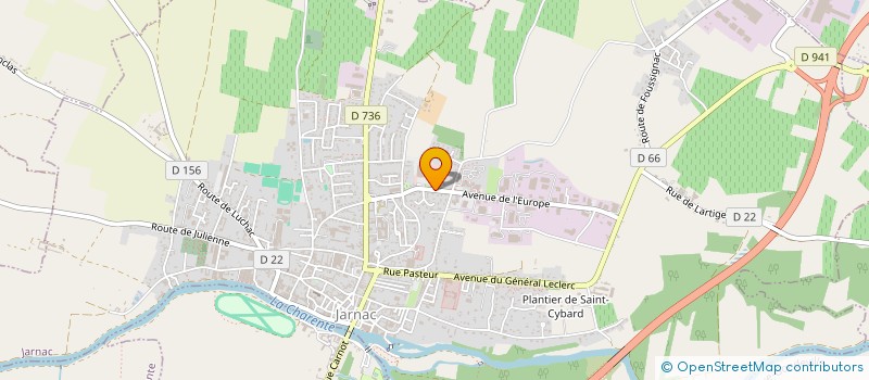 localisation de l'entreprise LSMEMOMA à JARNAC