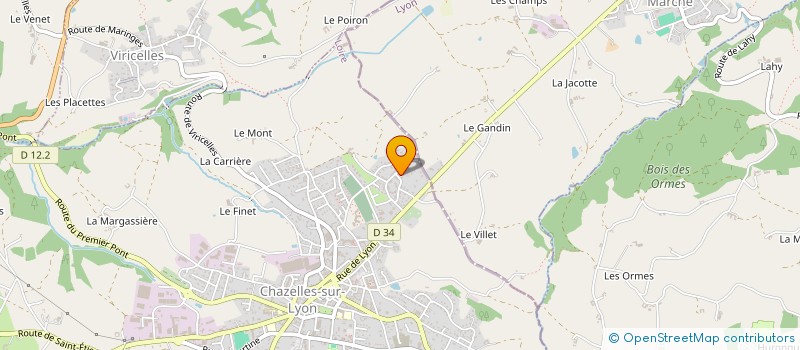 localisation de l'entreprise LSN DEMILLIERE  CHAZELLES-SUR-LYON