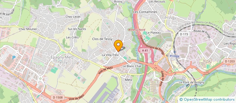 localisation de l'entreprise LSND  EPAGNY METZ-TESSY